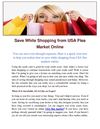 Save While Shopping from USA Flea Market Online