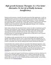 Hgh growth hormone Therapies As A Far better Alternative To Get rid of Bodily hormone Insufficiency