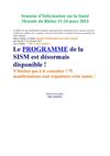 Semaine de la sante mentale 