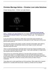 Christian Marriage Advice Christian Love Letter Solutions