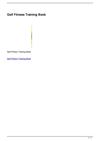 Golf Fitness Training Book