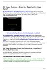 My Vegas Business Brand New Opportunity Huge Epcs