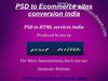 PSD to Ecommerce sites conversion india