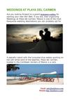 WEDDINGS AT PLAYA DEL CARMEN