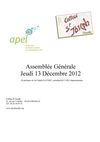 Assemblée Générale APEL 2012