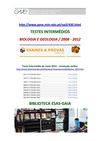 Testes Intermédios de BIOLOGIA E GEOLOGIA - enunciados e critérios - 2008/12 