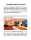 Super Luxury Residential Projects Gurgaon