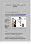 Access Control System and Its Benefits 