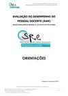 Avaliação desempenho docente - orientações