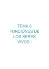 Funciones de los seres vivos I