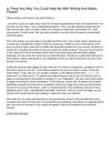 Is There Any Way You Could Help Me With Writing And Maths Please_