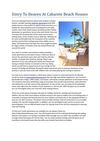 Entry To Heaven At Cabarete Beach Houses