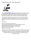 Omega J8006 Nutrition Center Juicer Review