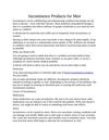 Incontinence Products for Men