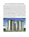 Super Luxury Residential Projects Sohna Road Gurgaon