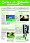 Newsletter mois de mars - Contes et Bricoles
