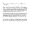 iPhone Web Application Development—Suffered By Bugs Or Conspiracy