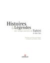 Histoires & légendes des temps anciens de Tahiti et ses iles, extrait.