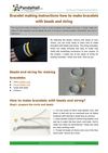 Bracelet making instructions-how to make bracelets with beads and string