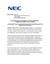  NEC DISPLAY SOLUTIONS DEBUTS 42-INCH LED-BACKLIT, COMMERCIAL-GRADE LCD TO V SERIES 