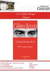 Campagne Les Cahiers Rouges éditions Grasset 2013