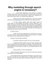 Why marketing through search engine is necessary?