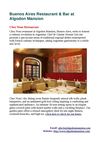 Buenos Aires Restaurant & Bar at Algodon Mansion