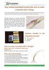 Easy-making friendship bracelet plan-how to make a bracelet with 3 strings