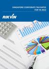 Singapore Corporate Tax Rates 2013