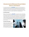 Information about the Effectiveness of Business Telephone System for Small Business