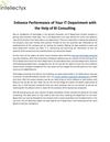 Enhance Performance Of Your IT Department with Help of BI Consulting
