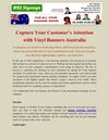 Capture Your Customer’s Attention with Vinyl Banners Australia