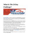 What Is The 24 Day Challenge?