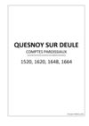 Comptes paroissiaux de Quesnoy sur Deûle
