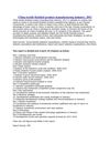 China textile finished product manufacturing industry, 2011