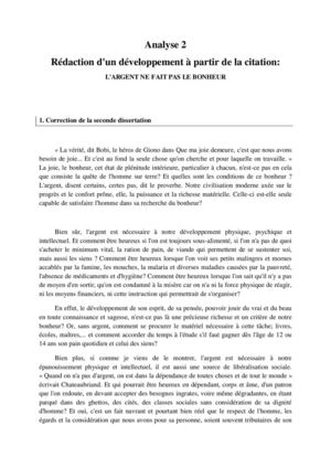 Exemple de dissertation littéraire rédigée pdf image