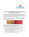 Outsource Scanning Services Offer Book Scanning Services to Save Time, Space and Resource