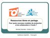 Ressources libres en partage à l'école. Open Education Week 