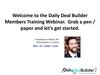 Daily Deal Builder Training Discussing Business Building, Social Media, Contests, the Crowd, and Search Engine...