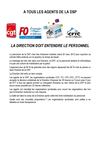 Le personnel de la DSP s'est très fortement mobilis é mardi 26 mars 2013