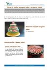 How to make a paper cake -origami cake