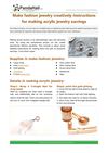 Make fashion jewelry creatively-instructions for making acrylic jewelry earrings