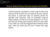 How to Select Cheap Costume Jewelry for Outfits