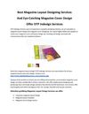 Best Magazine Layout Designing Services, Eye-Catching Magazine Cover Design Offer DTP Indesign Services