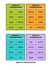 Bingo de pronunciacion (comunicativo.net)
