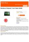 Best buy Blackberry Playbook 7-Inch Tablet (64GB)