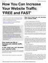 'How You Can Increase Your Website Traffic 'FREE and FAST'