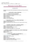 Programme d'actions 2013