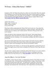NY Events – Tribeca Film Festival