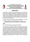 BOLETIN DE ACTIVIDADES EN LA BIBLIOTECA SAN JOSÉ (1ª PARTE)